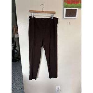 Jones & Co women's brown stretch slacks size 1X excellent condition